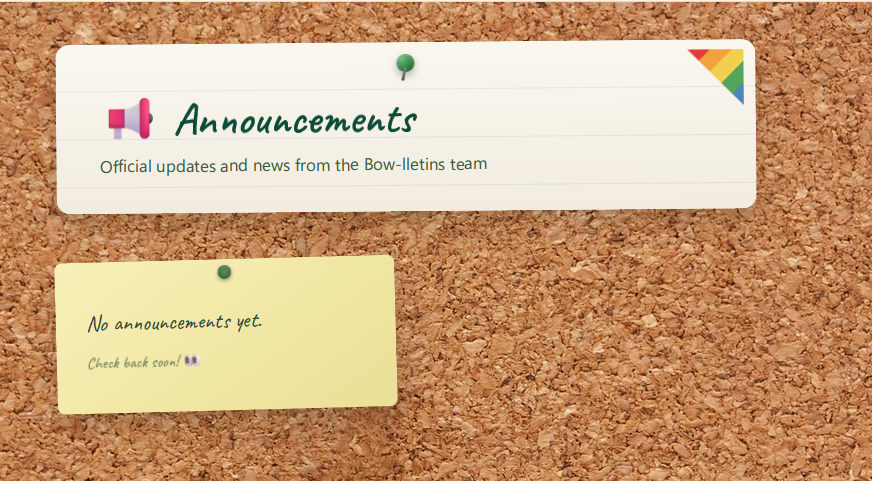 Announcements