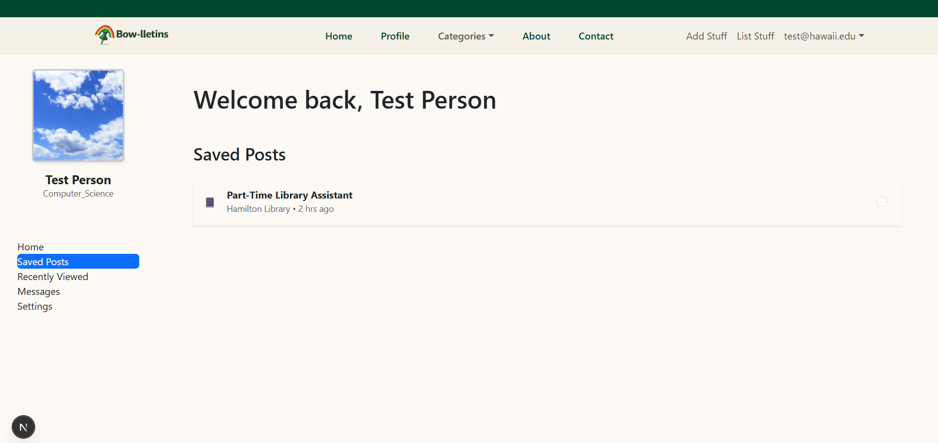 Home Profile